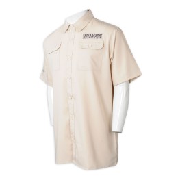 R333  製造男裝短袖恤衫  訂做翻領恤衫  男裝  長袖  繡花  logo  恤衫製造商   斜紋呢   米黃色   香港  考古學家 文物 歷史 專員 博物館 制服 R333  製造男裝短袖恤衫  訂做翻領恤衫  男裝  長袖  繡花  logo  恤衫製造商   斜紋呢   米黃色   香港  考古學家 文物 歷史 專員 博物館 制服